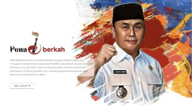 Tampilan halaman utama Platform Digital PENA BERKAH