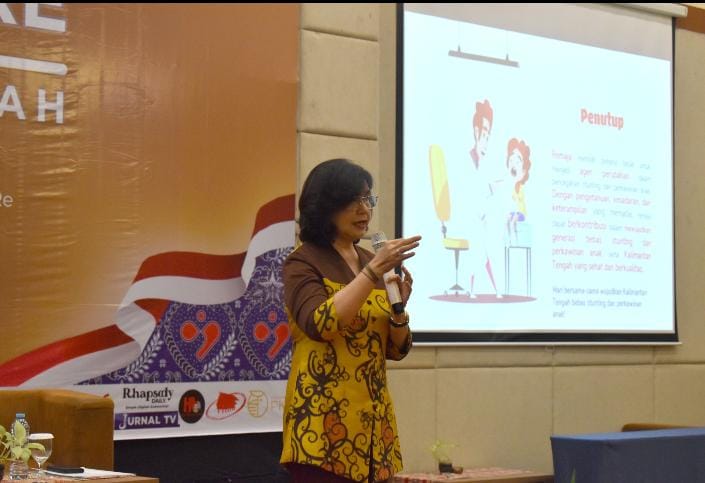 Linae saat memberikan paparan