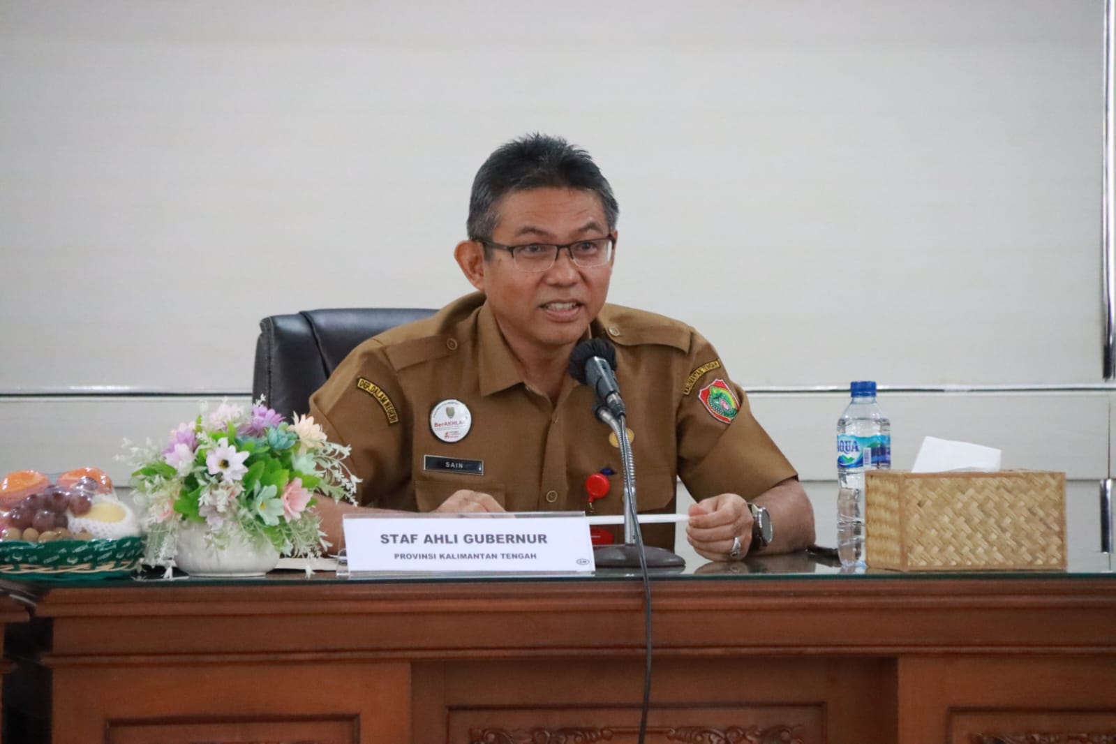 Plh Sahli Gubernur Pemkumpol Ahmad Husain Buka Sosialisasi Pendidikan Politik Kebangsaan Tahun 2024