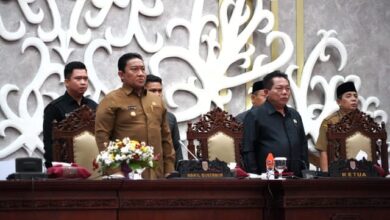 Wagub Edy Pratowo Mendengarkan Pemandangan Umum Fraksi DPRD Terhadap Tiga Raperda Provinsi Kalteng