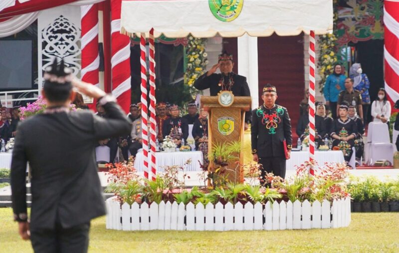 Wagub Pimpin Upacara Hari Jadi ke-59 Pemerintah Kota dan ke-67 Kota Palangka Raya