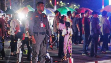 Satpol PP Provinsi Kalteng Amankan Acara Kalteng BerMazmur di Bundaran Besar Palangka Raya