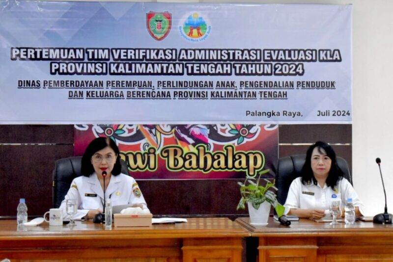 DP3APPKB Gelar Pertemuan Tim Verifikasi Evaluasi Kabupaten/Kota Layak Anak Kalimantan Tengah 2024