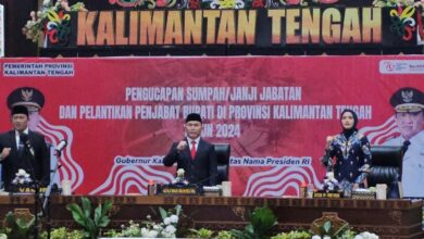 Kepala Dislutkan Dilantik sebagai Pj. Bupati Kapuas