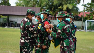 Korem 102/Pjg Gelar Latihan 'Gaharu Baseha 1': Siap Hadapi Karhutla di Kalteng