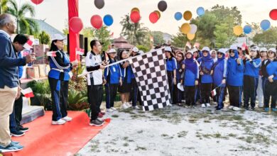 SMU-3 Palangka Raya Gelar Jalan Sehat Bersama