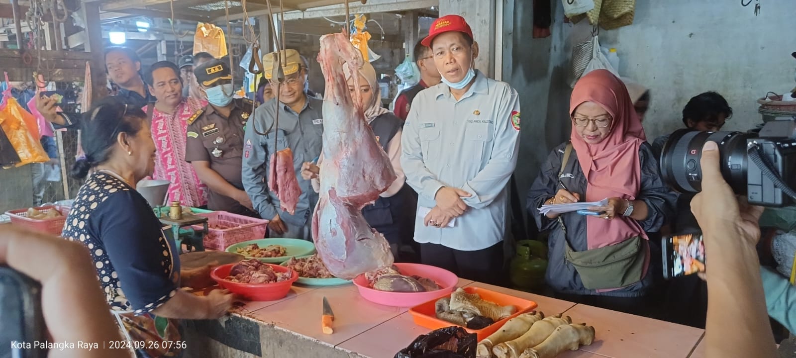 Tim Pengendalian Inflasi Daerah (TPID) Provinsi Kalteng Lakukan Sidak di Beberapa Pasar