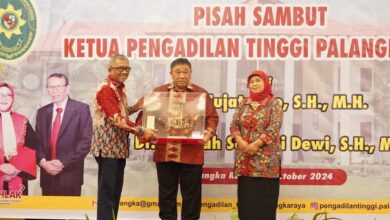 Pisah Sambut Ketua Pengadilan Tinggi Palangka Raya