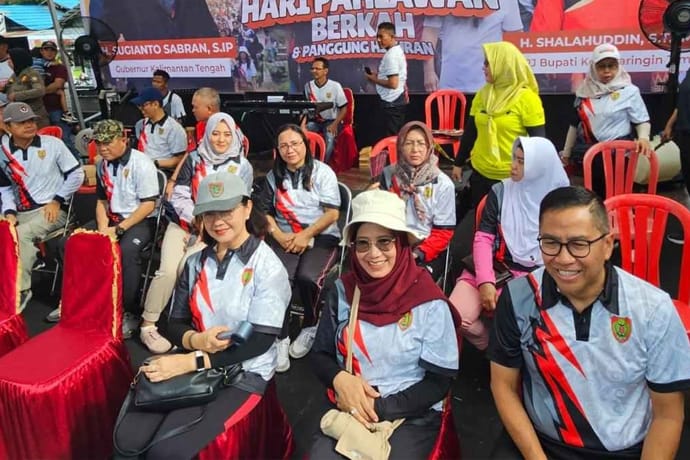 Dislutkan Turut Ramaikan Jalan Sehat Inisiasi Gubernur Kalteng di Kotim