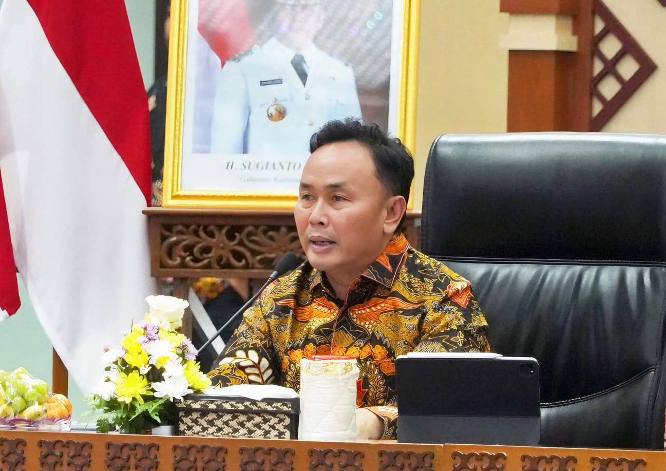 Gubernur Kalteng, H. Sugianto Sabran saat menyampaikan arahan
