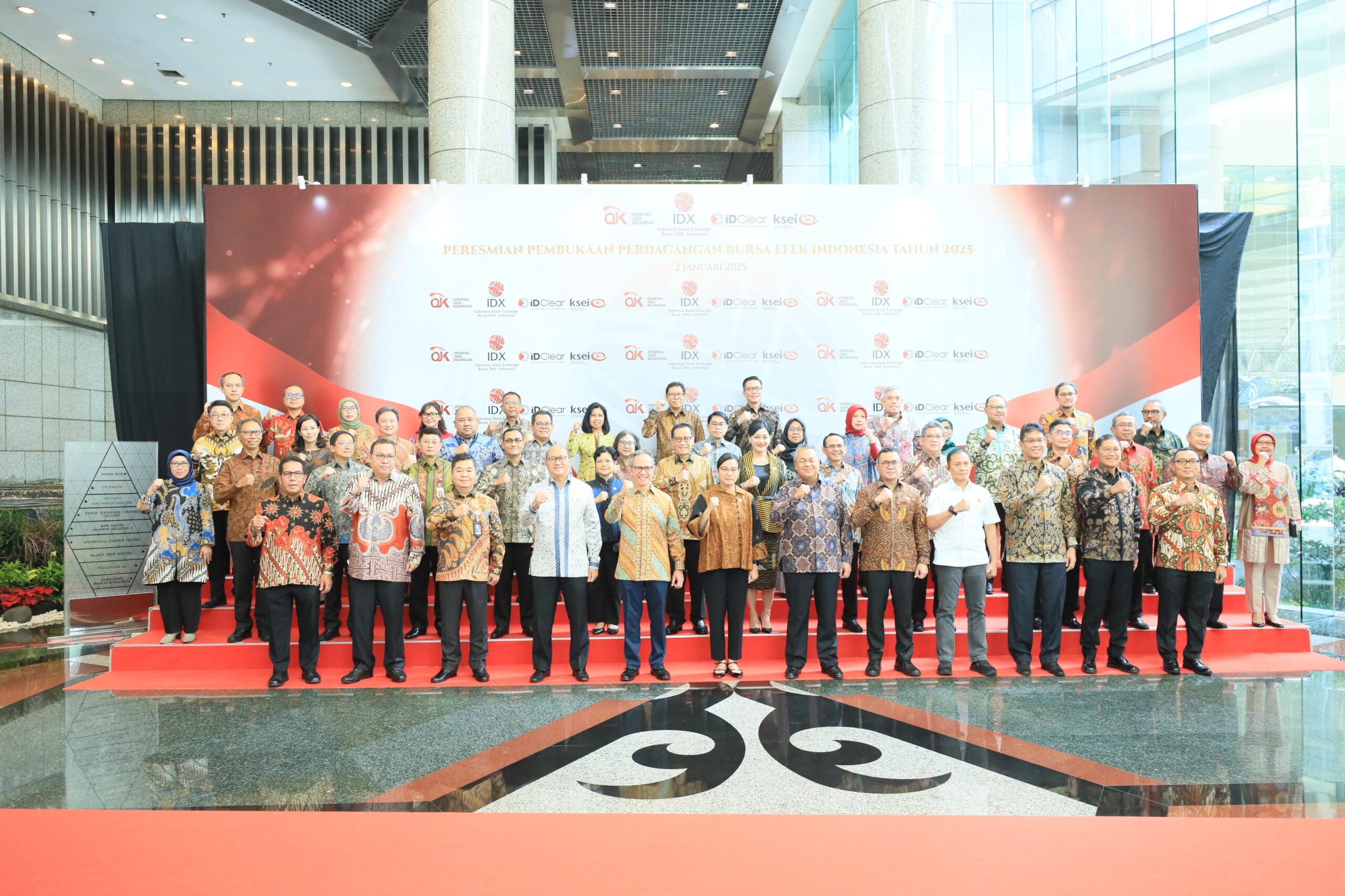 Menteri Keuangan Sri Mulyani saat menghadiri pembukan perdagangan Bursa Efek Indonesia