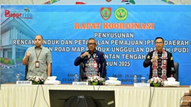 BAPPERIDA Kalteng Gelar Rakor RIPJPID dan Road Map Produk Unggulan Daerah 2025