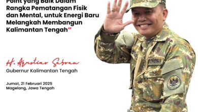 Gubernur Kalteng Hadiri Retret di Magelang, Tekankan Keseimbangan Fisik dan Mental