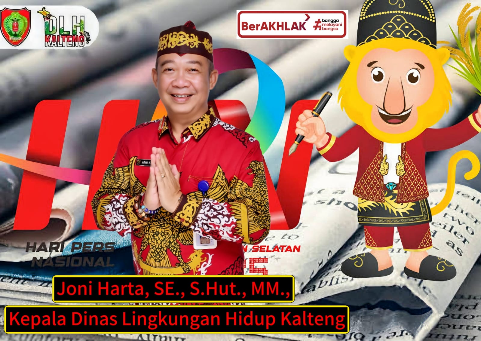 Kadis Lingkungan Hidup Kalteng, Joni Harta, SE., S.Hut., MM.