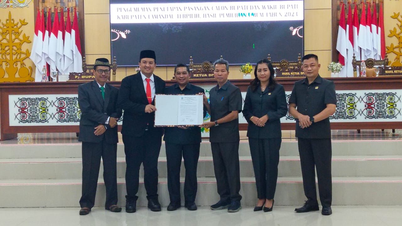 Pj Bupati Lamandau Hadiri Rizky-Hamid Sebagai Bupati dan Wakil Bupati