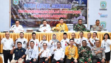 High Level Meeting, TPID Kabupaten Lamandau, di Aula Kantor Bupati setempat