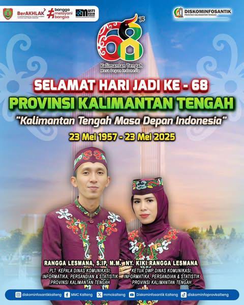Hari Jadi Kalteng ke-68 Momentum Perkuat Transformasi Digital Daerah