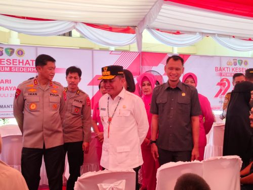 Gubernur Kalteng Apresiasi Bakti Kesehatan Polda dalam Peringatan HUT Bhayangkara ke-79