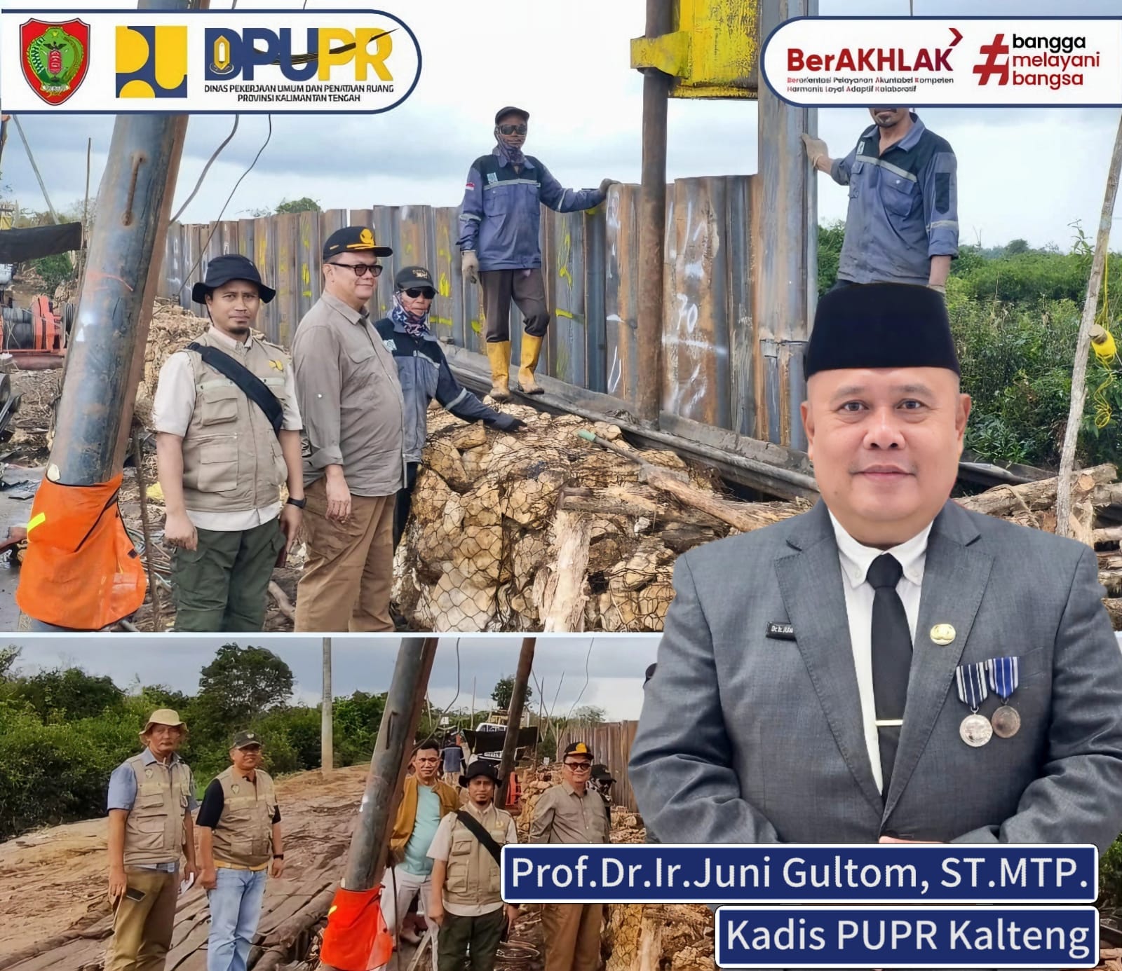 Dinas PUPR Kalteng Lakukan Monitoring Jalan Telang Siong–Bangkuang