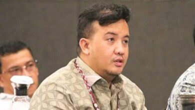 HADIR: Bupati Lamandau Rizky Aditya Putra menghadiri pelantikan pengurus SMSI Lamandau, di aula Kantor BappedaLitbang, Senin (21/7/2025).