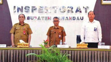 BINMTEK : Sekda Lamandau M Irwansyah, membuka kegiatan Bimtek Penguatan Implementasi Manajemen Risiko, di Aula Inspektorat Lamandau, belum lama ini.