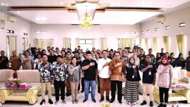 BERKOORDINASI: KPU RI mengecek langsung kesiapan PSU Pilkada Kabupaten Barito Utara, Selasa (29/7)