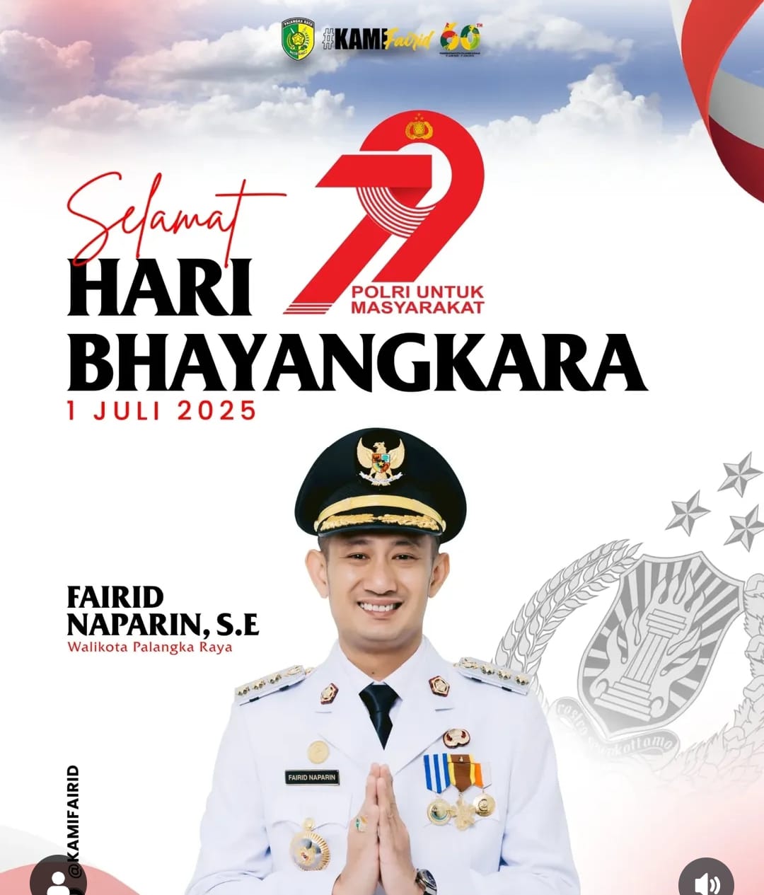 Hari Bhayangkara Jadi Momen Perkuat Keamanan dan Kebersamaan di Kota Palangka Raya