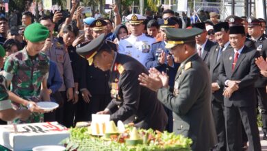 HUT Bhayangkara ke-79, Korem 102/Pjg Beri Kejutan Spesial untuk Polda Kalteng