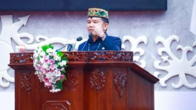 Gubernur Kalteng, H. Agustiar Sabran saat menyampaikan arahan