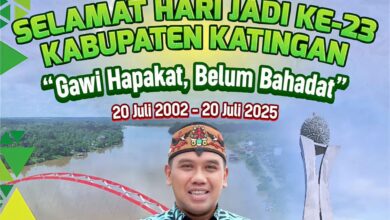 Kadisbun Kalteng Ucapkan Selamat Hari Jadi ke-23 Kabupaten Katingan