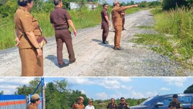 Bidang Cipta Karya PUPR Kalteng melakukan peninjauan pembangunan Rumah Sakit di Km.26