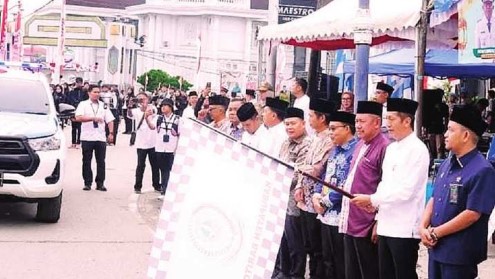 Sekda Lepas Pawai Ta’aruf Karnaval MTQH