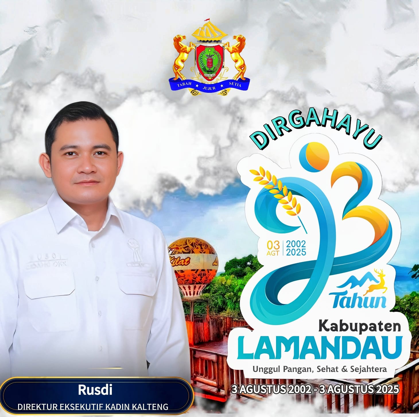 Direktur Eksekutif Kadin Kalteng, Rusdi