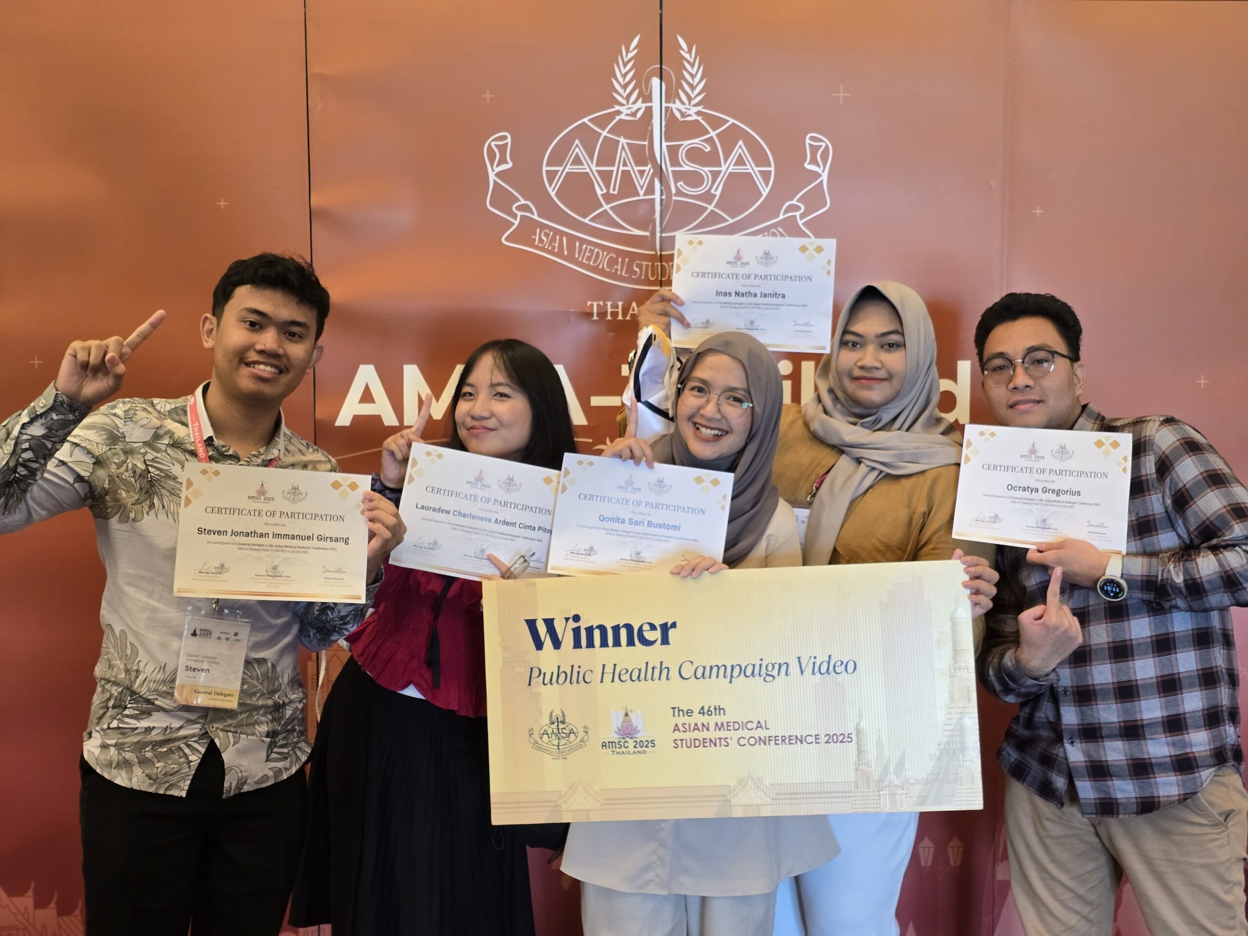 AMSA FK UPR Sabet Juara 1 Internasional di Thailand