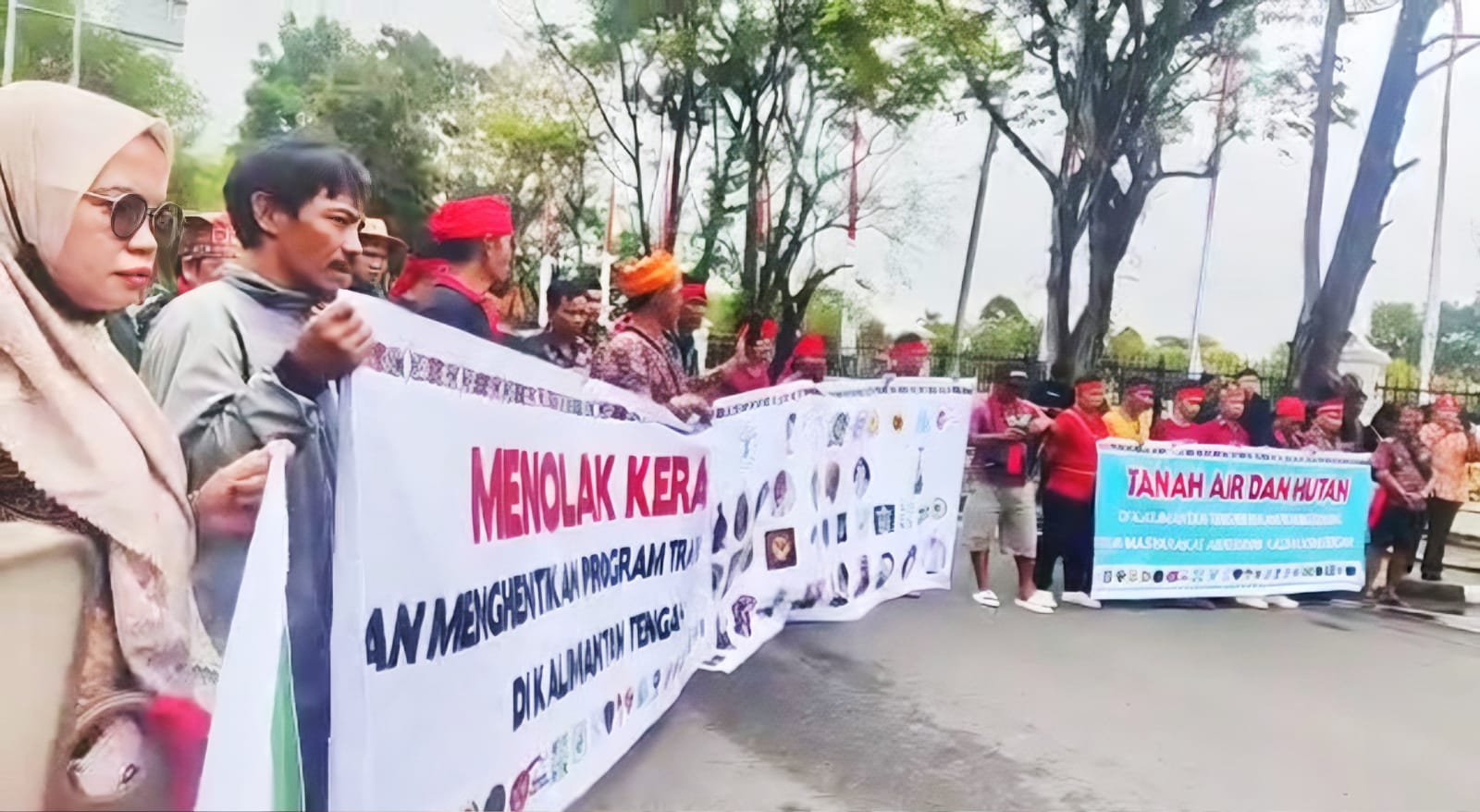 Aliansi Dayak Bersatu Gelar Aksi Damai Tolak Program Transmigrasi di Kalimantan Tengah