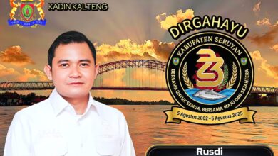 Direktur Eksekutif Kadin Kalteng Rusdi: Hari Jadi ke-23 Seruyan Jadi Momentum Penguatan Ekonomi Daerah