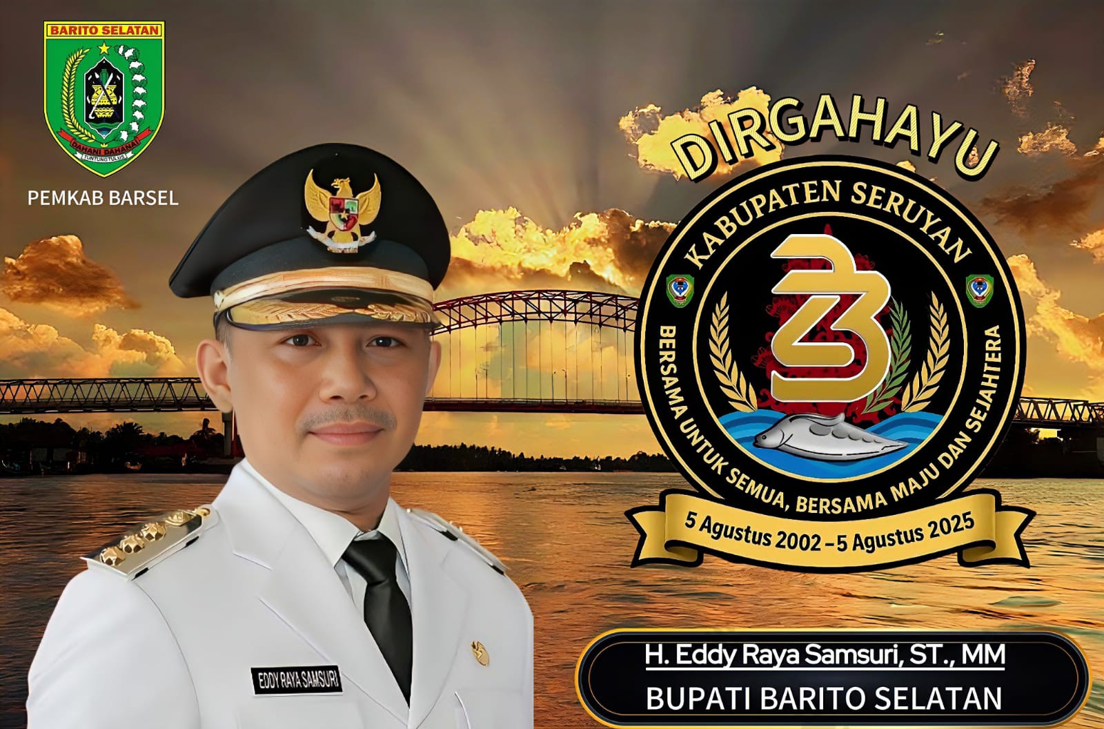 Selamat HUT ke-23 Seruyan, Semoga Terus Tumbuh dan Mensejahterakan