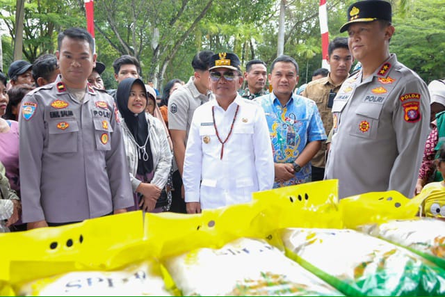 Gubernur Apresiasi Gerakan Pangan Murah POLRI, Jamin Stabilitas Harga Beras di Kalteng