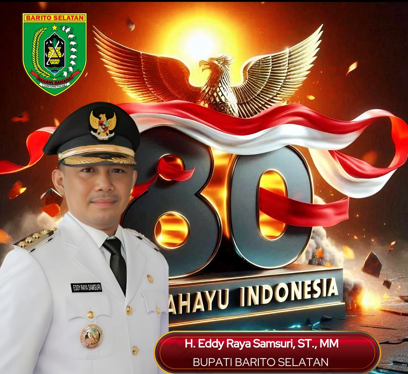 Bupati Barito Selatan, H. Eddy Raya Samsuri, ST., MM.FOTO: IST