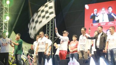 Gubernur Agustiar Sabran Lepas Ribuan Peserta Sabrun Night Run 5K 2025 di Palangka Raya