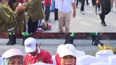 Kepala Dislutkan Kalteng, Sri Widanarni, S.I.P., M.Si., saat menghadiri Launching Program Cek Kesehatan Gratis Bagi Pelajar dan Mahasiswa