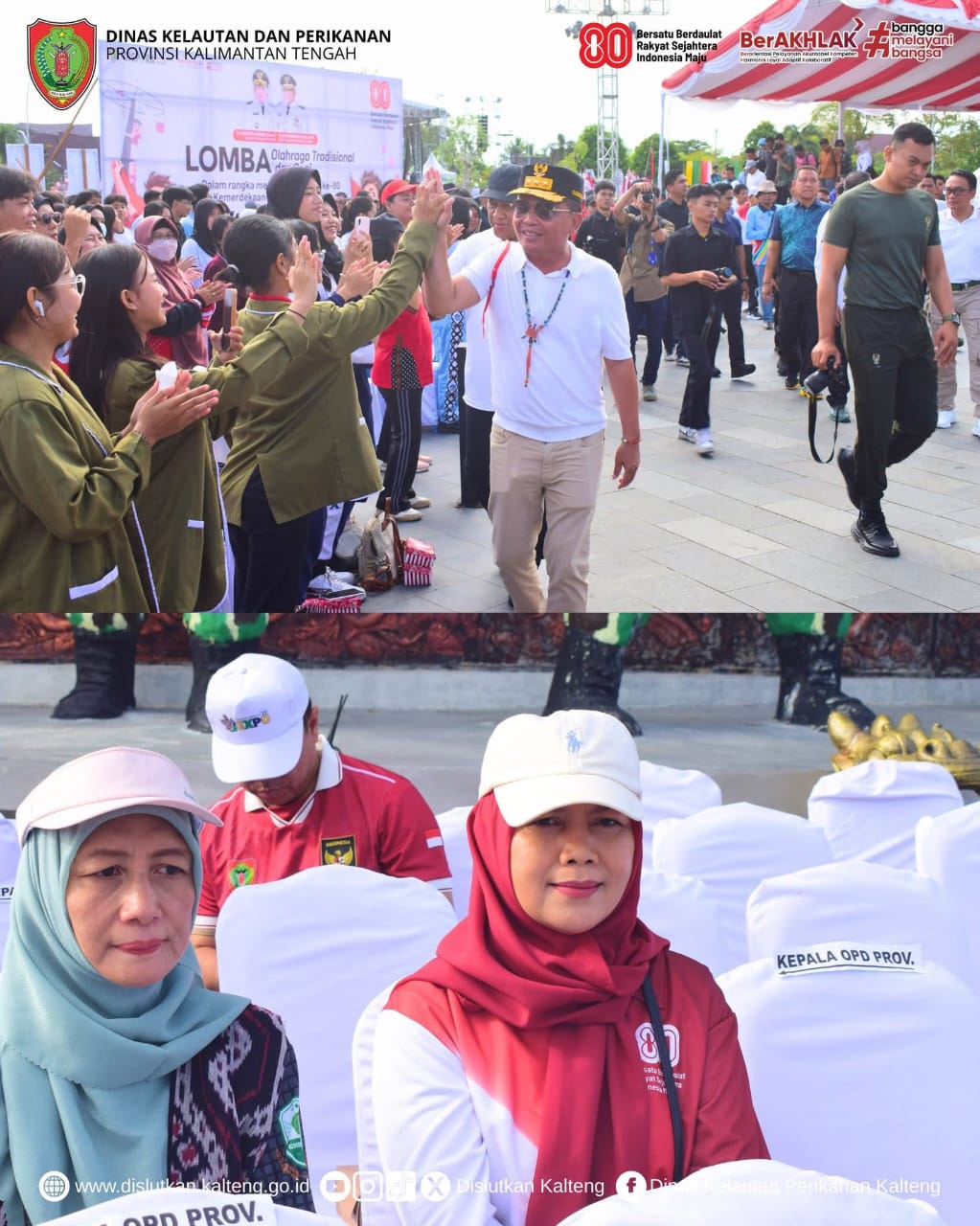 Kepala Dislutkan Kalteng, Sri Widanarni, S.I.P., M.Si., saat menghadiri Launching Program Cek Kesehatan Gratis Bagi Pelajar dan Mahasiswa