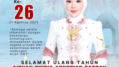 Sri Widanarni Sampaikan Ucapan Selamat Ulang Tahun ke-26 kepada Ketua TP PKK Kalteng Thisia Agustiar Sabran