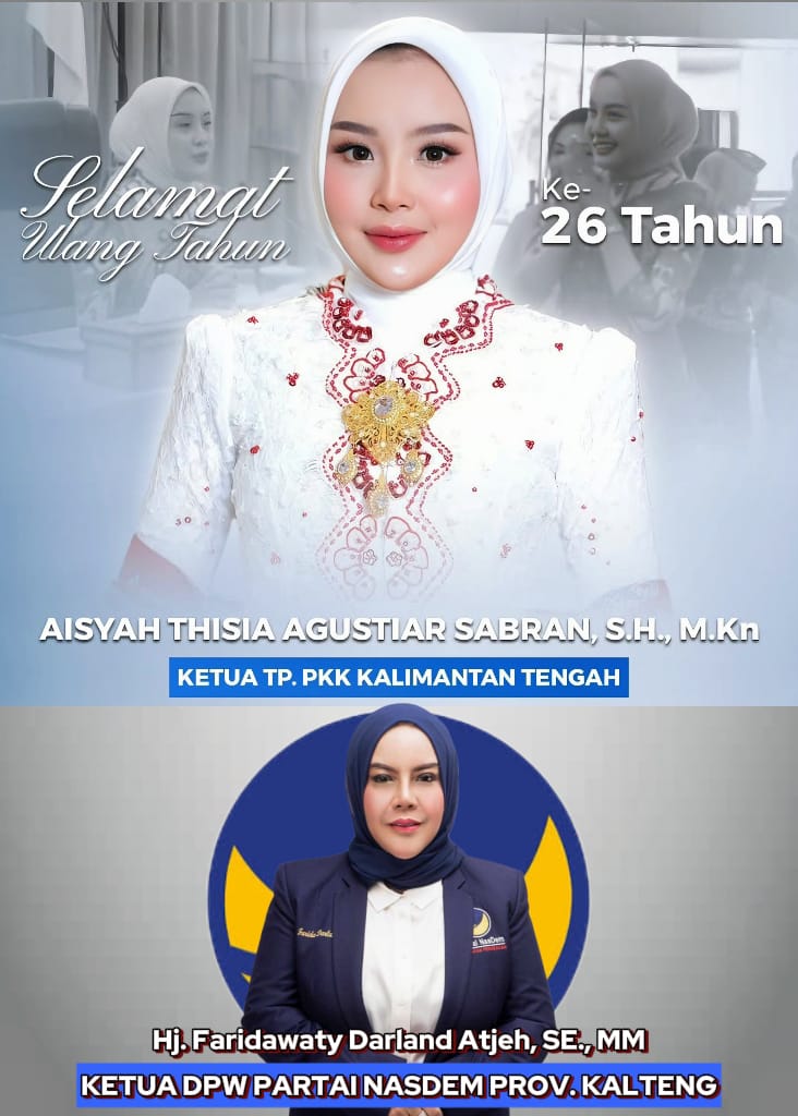 Ketua DPW Partai NasDem Kalteng, Hj. Faridawaty Darland Atjeh, SE., MM