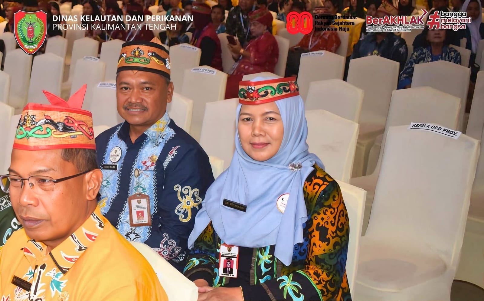 Kepala Dislutkan Kalteng, Sri Widanarni, S.I.P., M.Si., saat menghadiri Seminar Internasional International Day of The World's Indigenous People 2025 Pumpung Hai Borneo