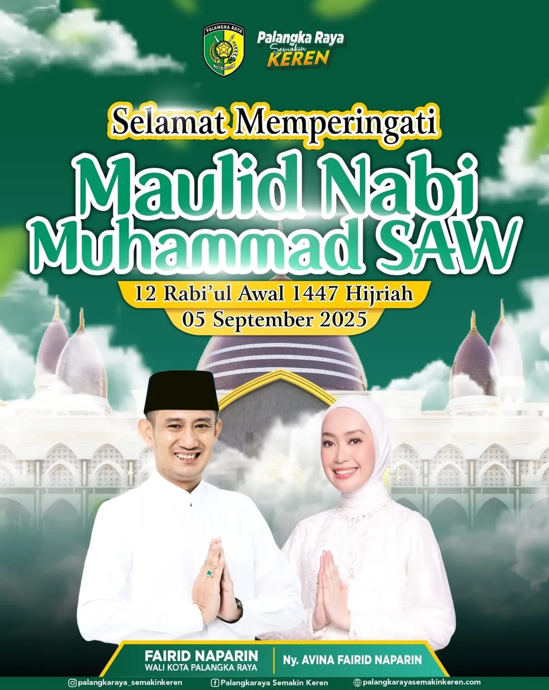 Wali Kota Palangka Raya, Fairid Naparin, SE