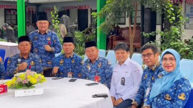 Kadispora Kalteng, Agus Siswadi saat menghadiri acara peringatan Harhubnas di Dinas Perhubungan Kalteng.