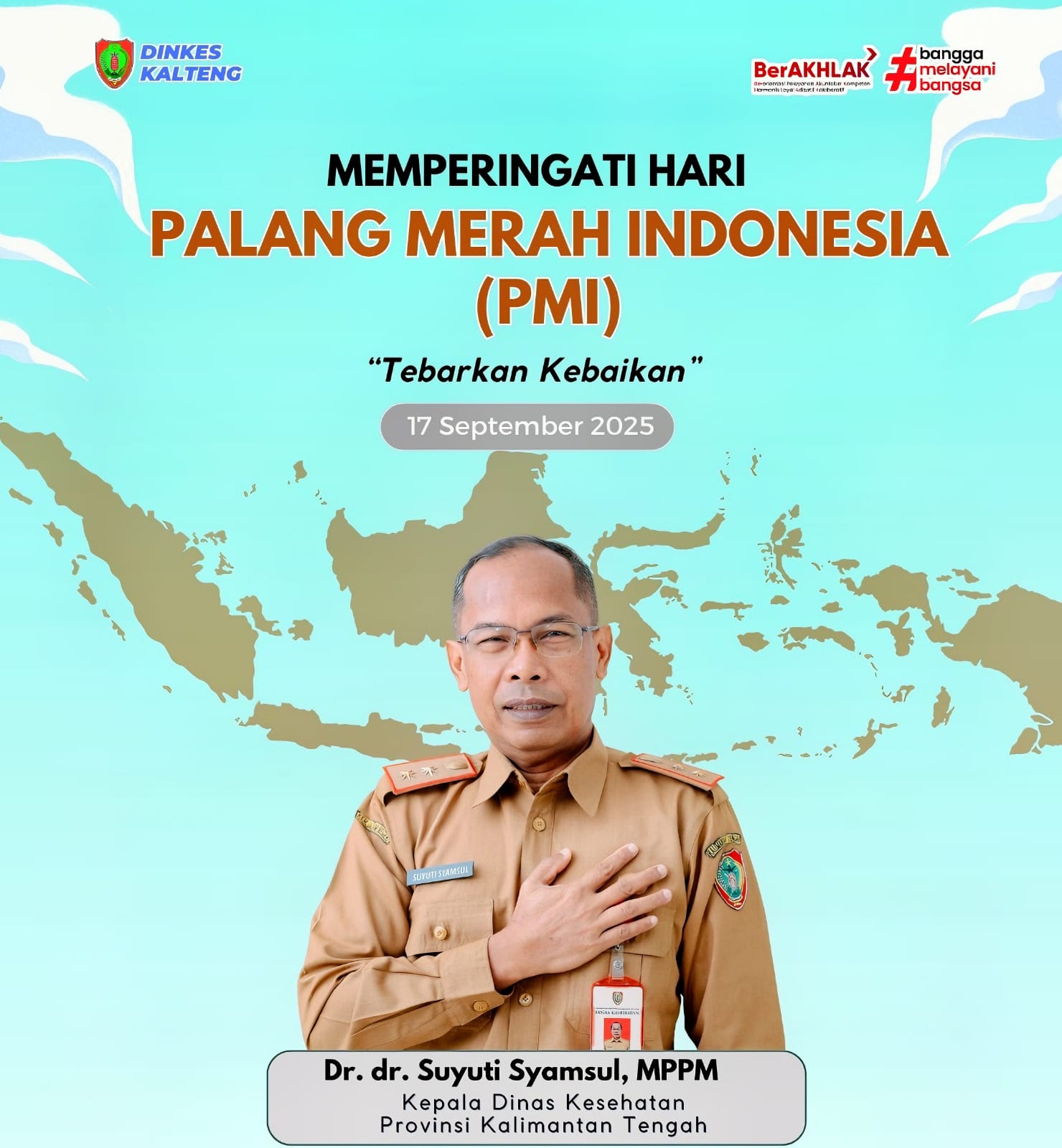 Kepala Dinas Kesehatan Provinsi Kalteng, Dr. dr. Suyuti Syamsul, MPPM