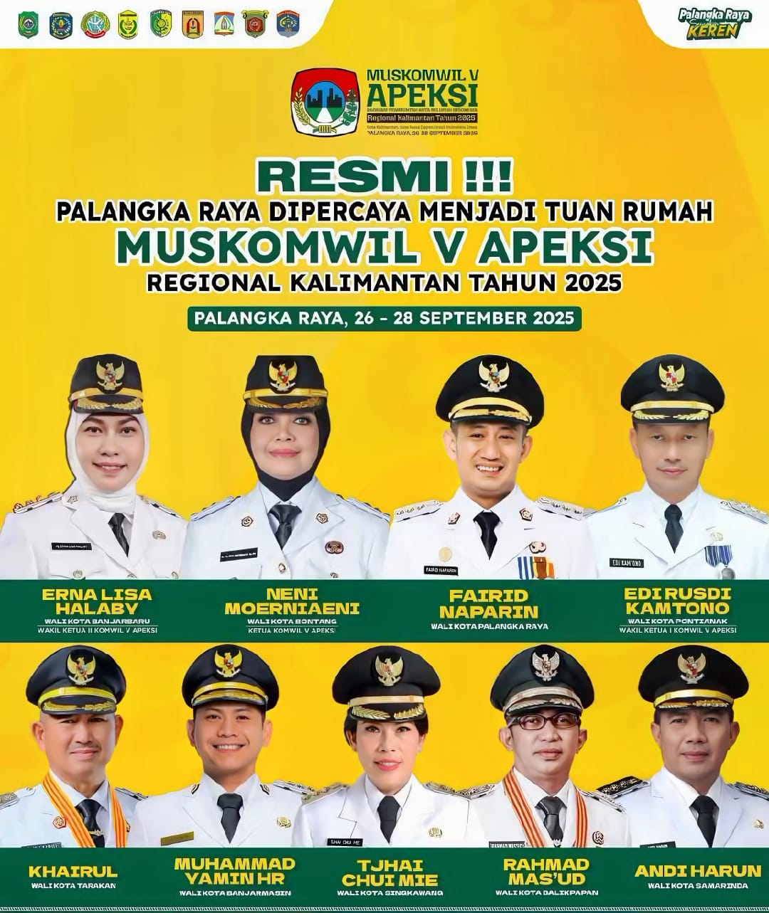 MUSKOMWIL V APEKSI Regional Kalimantan 2025.