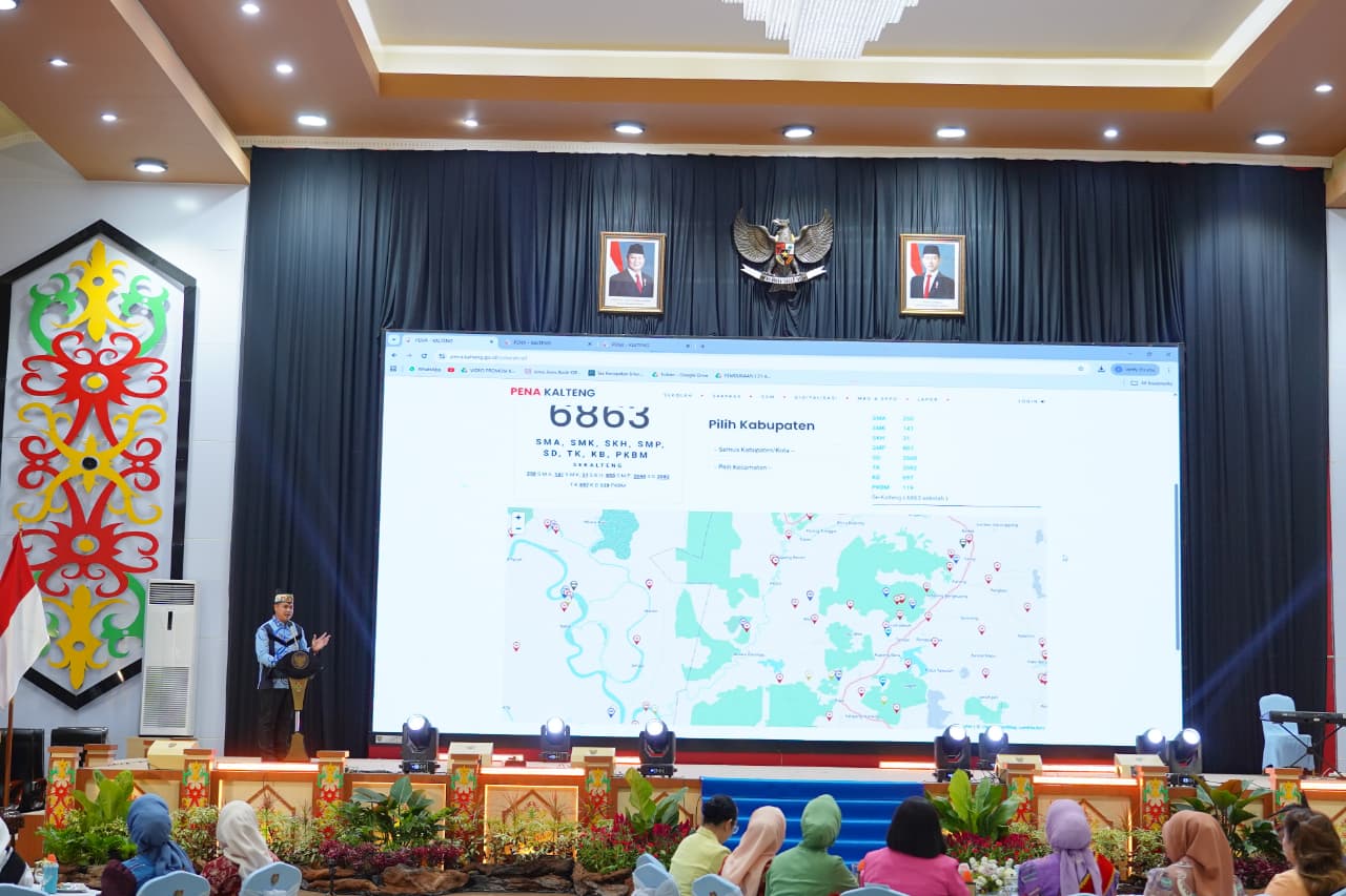 Plt. Kadisdik Kalteng, M. Reza Prabowo saat menjelaskan platform Pena Kalteng